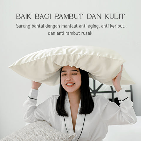 Snoro 100% Mulberry Silk Pillowcase 22 Momme Sarung Bantal Murbei