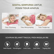 Snoro Cervical Memory Foam Pillow | Bantal Premium Sakit Leher Bahu